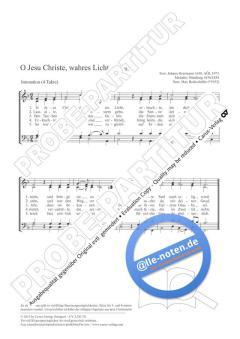 O Jesu Christe, wahres Licht F-Dur von Max Beckschaefer (Download) 