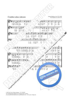 Conditor alme siderum D-Dur von Johann Stadlmayr (Download) 