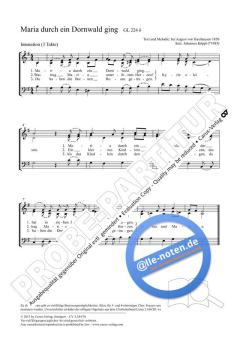 Maria durch ein Dornwald ging e-Moll (2012) von Johannes Köppl (Download) 