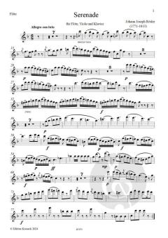Serenade von Johann Joseph Rösler 