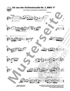 Air aus der Orchestersuite Nr. 3 BWV 1068 von Johann Sebastian Bach 
