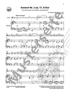 Konzert D-Dur Nr.2 op.17 von Jean Baptiste Bréval 