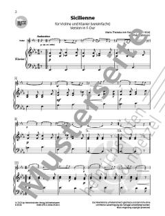 Sicilienne von Maria Theresia von Paradis 