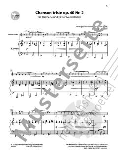 Chanson triste von Peter Iljitsch Tschaikowsky 