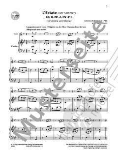 L'Estate (Der Sommer) op.8,2 RV 315 von Antonio Vivaldi 