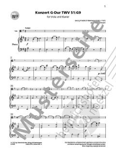 Konzert G-Dur TWV 51:G9 von Georg Philipp Telemann 