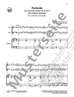 Pastorale aus Concerto grosso op.6,8 'Per la Notte di Natale' von Arcangelo Corelli 