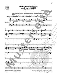 L'Autunno (Der Herbst) op.8 Nr.3 RV293 von Antonio Vivaldi 