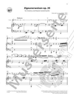 Zigeunerweisen op.20 von Pablo de Sarasate 