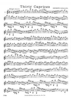 30 Caprices For The Clarinet von Ernesto Cavallini 