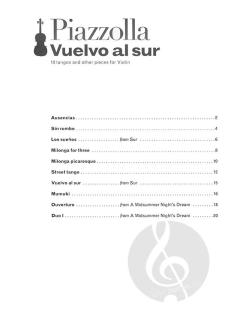 Vuelvo al sur  von Astor Piazzolla 