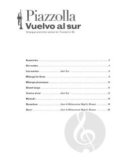 Vuelvo al sur  von Astor Piazzolla 