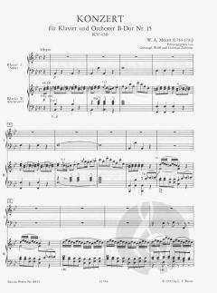 Konzert B-Dur KV 450 von Wolfgang Amadeus Mozart 