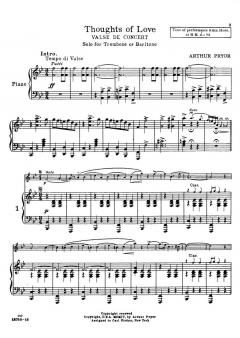 Thoughts Of Love (Valse de Concert) von Arthur Pryor 