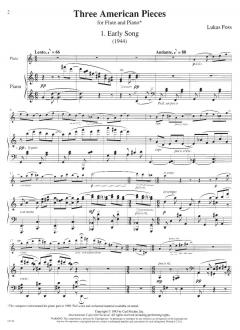 3 American Pieces von Lukas Foss 
