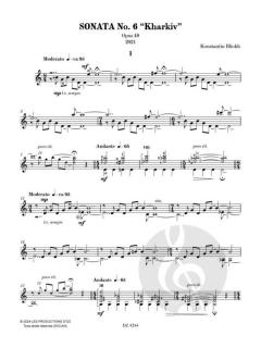 Sonata No. 6 Kharkiv op. 48 von Konstantin Bliokh 