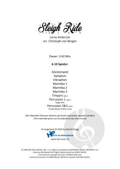 Sleigh Ride von Leroy Anderson 