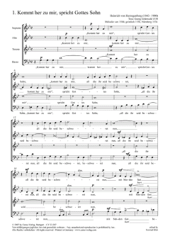 4 Choralmotetten op. 102 von Heinrich von Herzogenberg (Download) 