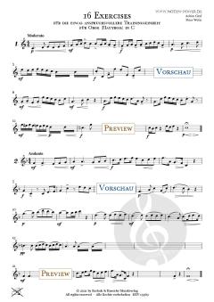 16 Exercises für Obie in C von Achim Graf 