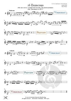 16 Exercises für <br>Trompete von Achim Graf 