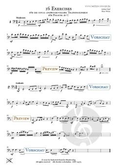 16 Exercises für <br>Posaune in C (BC) von Achim Graf 