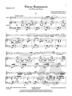 3 Romances op. 22  von Clara Schumann 