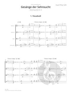 Gesänge der Sehnsucht, Streichquartett Nr. 8 von David Philip Hefti 