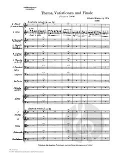 Thema, Variationen und Finale op. 13a von Miklós Rózsa 