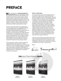 Favorite Melodies for Jazz Piano Solo 