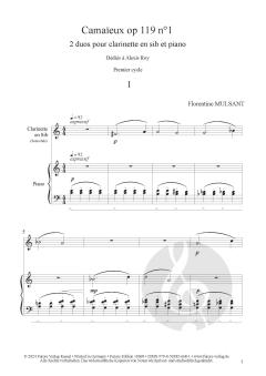 Camaïeux op. 119 n°1 von Florentine Mulsant 