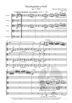 Streichquintett a-Moll op. 7 von Johanna Müller-Hermann 