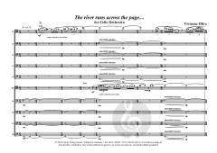 The river runs across the page… von Vivienne Olive 