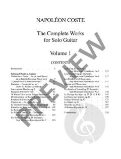 The Complete Works op. 2 - 38 Band 1 von Napoleon Coste 