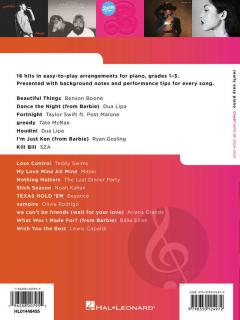 Really Easy Piano: Chart Hits of 2023-2024 