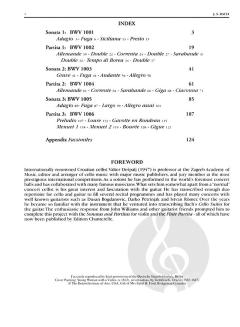 Sonaten & Partiten BWV 1001-1006 von J.S. Bach 
