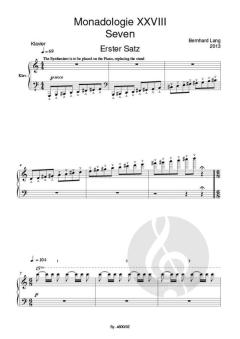Monadologie XXVIII - Seven von Bernhard Lang 