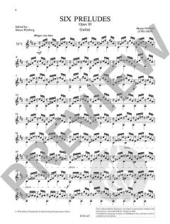 6 Preludes op. 83 von Mauro Giuliani 