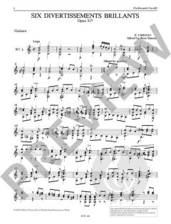 6 Divertissements op. 317 von Ferdinando Carulli 