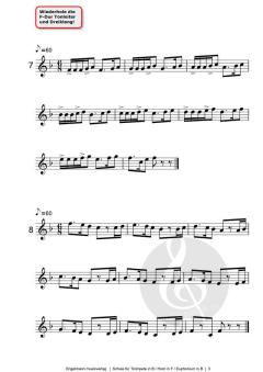 Schule für Trompete in Bb, Horn in F, Euphonium in Bb Band 3 von Norbert Engelmann (Download) 