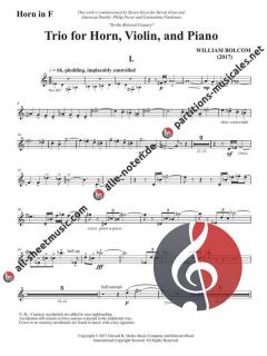 Horn Trio von William Bolcom 