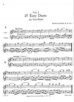 40 Progressive Duets Op. 55 Vol. 1 von Ernesto Köhler 