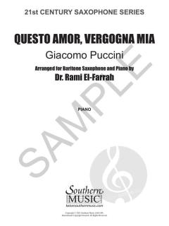 Questo Amor Vergogna Mia von Giacomo Puccini 