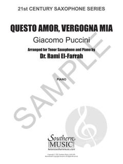 Questo Amor Vergogna Mia von Giacomo Puccini 