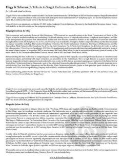 Elegy & Scherzo  von Johan de Meij 