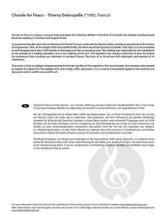 Chorale for Peace von Thierry Deleruyelle 