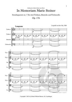 In Memoriam Marie Steiner op. 176 von Leopold van der Pals 