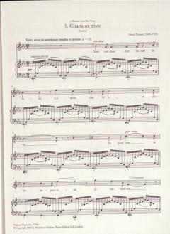 Complete Songs von Henri Duparc 