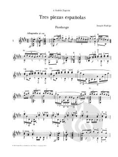 3 piezas españolas von Joaquin Rodrigo 