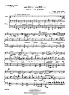 Andante cantabile von Pjotr Iljitsch Tschaikowski für Horn und Klavier