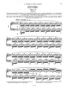 Sämtliche Etüden op. 10 + 25 von Frédéric Chopin 